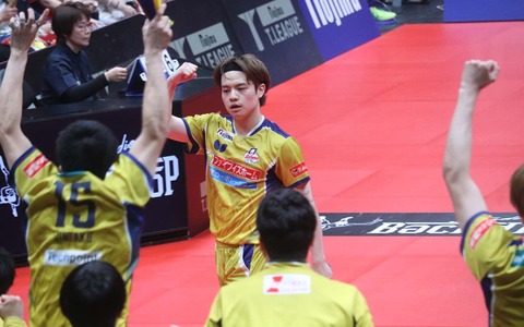「この場所を目指してきた」宇田幸矢、T.T彩たまをけん引で優勝に導く　プレーオフで躍動、見据える世界トップへの道「20位以内には入りたい」【Tリーグ】 画像