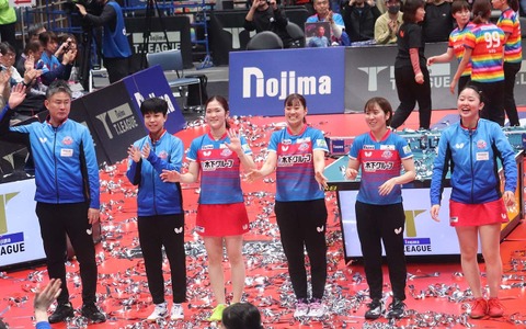指揮官へ捧げたKA神奈川のPO制覇　主将の平野美宇は「必ずトロフィーを掲げたい」主力に成長の張本美和も「恩返しがしたい想い」【Tリーグ】 画像