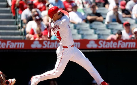 【MLB】エ軍で輝き放つ大谷翔平の“元相棒” 首位浮上のキーマンが公式の注目選手6選に選出「魚雷バットのブームで学んだ」 画像