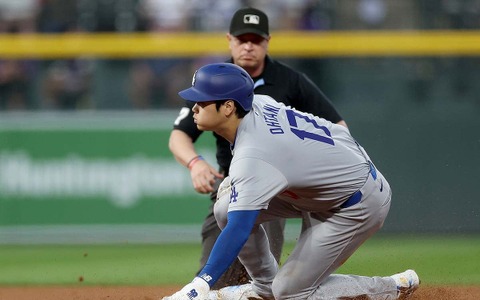 【MLB】大谷翔平、四球から“今季10個目”の盗塁でチャンスメーク フリーマンの一発で生還 画像