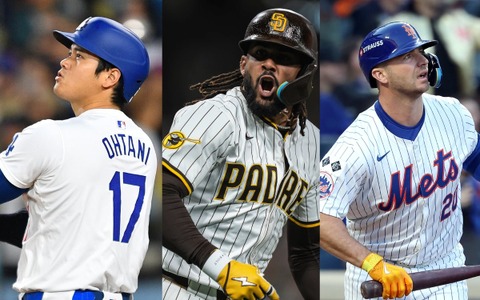 【MLB】ナ・リーグは大谷翔平ら大混戦の「MVP争い」 公式サイト模擬投票で“トップ3”に急浮上したのは…… 画像