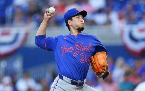 【MLB】4勝目の千賀滉大、復調ソトの“2本塁打援護”で尻上がりの無失点 「防御率1.16」は山本由伸に次ぐリーグ2位に 画像