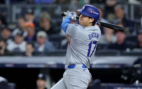 【MLB】大谷翔平、CY賞右腕から176キロ“高速打”で出塁 8試合連続安打で打率は.309へ上昇、3試合連続の13号も期待 画像