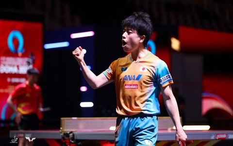 「0－2でもチャンスがある」篠塚大登が見せた逆転勝ちでの“中国超え”　大舞台にも自然体を強調「気負いすぎずにやる」【世界卓球2025】 画像