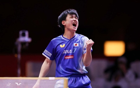 「世界卓球」初戦で難敵に快勝の張本智和が4位、松島輝空が19位、篠塚大登が28位｜卓球男子世界ランキング（2025年第21週） 画像