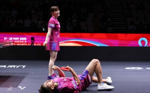 世界1位ペア撃破に「番狂わせ」と中国メディアも衝撃　吉村真晴、大藤沙月ペアの快進撃に「過小評価してはならない」【世界卓球2025】 画像