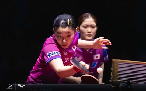 張本美和、木原美悠ペアが快進撃も中国超えならず　王曼昱、蒯曼ペアにストレート負けで銅メダル獲得【世界卓球2025】 画像