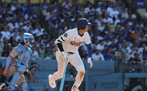 【MLB】大谷翔平、“大谷キラー”から6月初の猛打賞 ジ軍との首位攻防戦で4出塁して勝ち越しに貢献 画像
