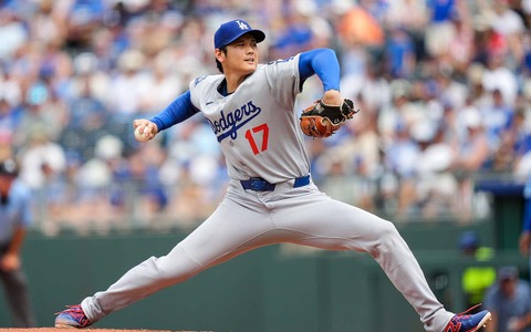 【MLB】大谷翔平、衝撃のメジャー自己最速“163.7キロ”にマニア驚愕「野球界最高の才能」　公式記者も二刀流に賛辞「この男は29本塁打も放つ」 画像