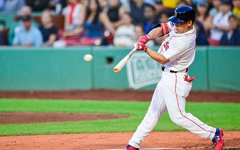 【MLB】「マッチョマン、奮闘中」吉田正尚、復帰戦でいきなり3安打 レ軍コーラ監督「マサが健康な時はリーグ屈指の左打者」と絶賛 画像