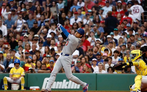【MLB】大谷翔平の38号アーチ、辛辣な敵地ファンも思わず大歓声に　現地興奮の「ベース1周動画」を公式が投稿 画像