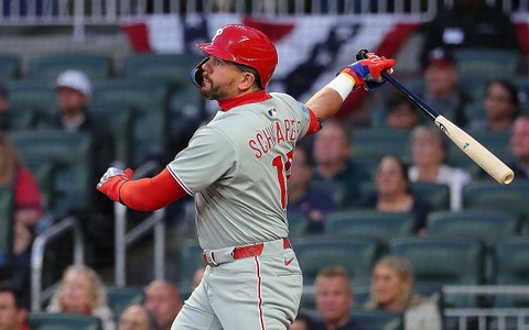 【MLB】シュワーバー“球団史上最速”の今季37号アーチ、大谷翔平に1本差肉薄　月間12発で「ハードヒット率」が全打者トップに 画像