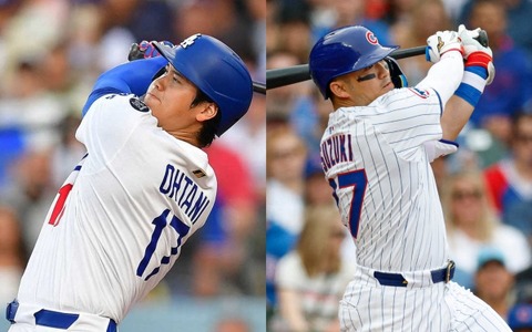 【MLB】妙にシンクロ……大谷翔平と鈴木誠也の同日アーチは「今季8回目」　エンゼルス時代6年間の“トラウタニ弾”は計30回 画像
