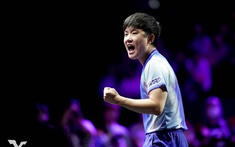 張本智和、日本開催初陣での勝利に「1勝を届けることができて嬉しい」　2回戦はパリ五輪因縁の相手も8強誓う【WTTチャンピオンズ横浜】 画像