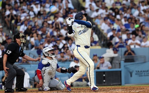 【MLB】大谷翔平、確信歩きの“173キロ”豪快40号アーチ　節目の一発に米記者驚愕「3年連続MVPは確実だ」 画像