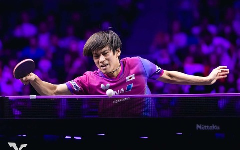 戸上隼輔、世界2位に第2G奪取も完敗「まだまだ経験不足」　日本開催での8強には恩師へ感謝「上田コーチのおかげ」【WTTチャンピオンズ横浜】 画像
