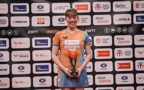 世界50位に急浮上の日本の21歳にWTTも熱視線「アカエの活躍には注目」　大藤沙月、木原美悠ら揃う同世代の争いに参戦か 画像