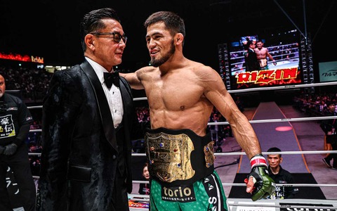 【RIZIN】“33秒殺”シェイドゥラエフ「誰と見たい？」　榊原CEOの問いかけにファンから意見が殺到、本人は“二階級制覇”も視野 画像