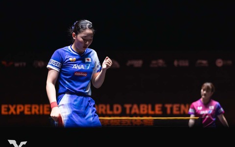 張本美和、大藤沙月に劣勢も第2Gで見せた大逆転劇　注目同士討ち制した17歳がベスト8進出で上位争いに参戦【チャイナスマッシュ2025】 画像