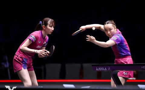 伊藤美誠、早田ひなペアの快勝に大会公式も熱視線「ライバルでパートナー」　張本美和、橋本帆乃香との対戦に注目【WTTスターコンテンダー・ロンドン】 画像
