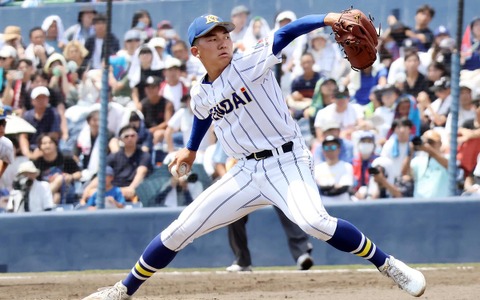 健大高崎の最速158キロ右腕、石垣元気は複数球団が1位指名か　ヤンキースらが関心も……NPB一本に絞る【プロ野球ドラフト会議2025】 画像