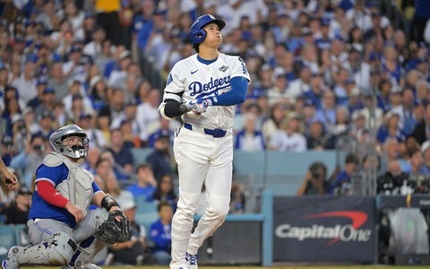 【MLB】大谷翔平、内角高めボール球を“パワーで運んだ”PS通算10号　CY賞右腕シャーザー攻略 画像