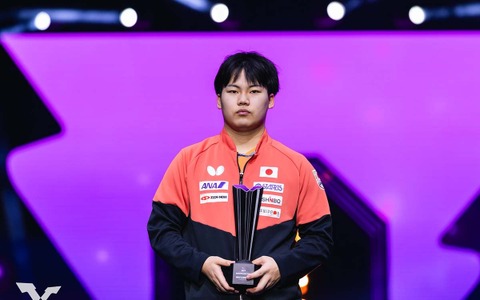 松島輝空、世界13位に浮上の18歳にWTTが熱視線「トップクラスへの地位を築く」　快進撃のサウスポーがトップ10入りも視野に 画像