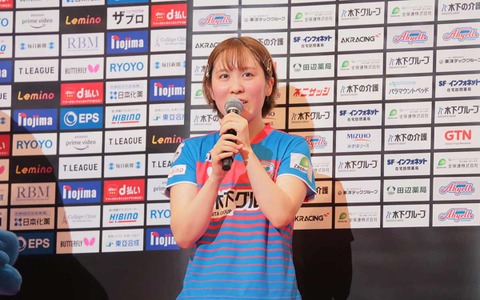 平野美宇がVM勝利でKA神奈川の10勝目に貢献「リベンジの気持ち」　シングルス勝利の長﨑美柚は「60-60」に到達【Tリーグ】 画像