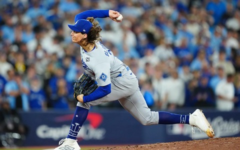【MLB】ローテ右腕グラスノーが明かした、衝撃のブルペン適正「4球くらいで準備が整う」　ベッツも絶賛の“強靭メンタル” 画像
