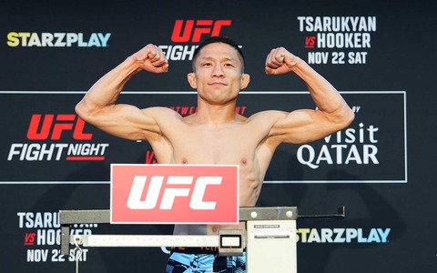 【UFC】堀口恭司、バキバキボディで計量クリア　ファンからは復帰戦に期待の声「上半身がいつもと違う」「勝ったな」 画像