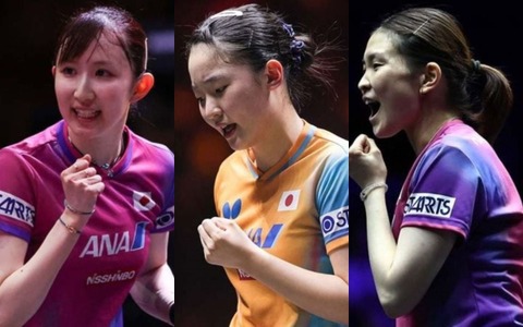 存在感を示した日本女子卓球　張本美和がWTTシリーズでトップ3入り、早田ひなは苦境を乗り越え後半に復調　27歳カットマンも快進撃 画像