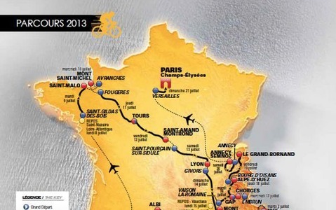 ツール・ド・フランスが全21区間の距離を微修正 画像