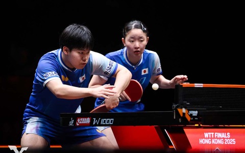 松島輝空・張本美和の“そらみわペア”が中国の世界王者撃破なるか　決勝進出懸けて王楚欽＆孫穎莎の最強コンビと激突【WTTファイナルズ香港】 画像