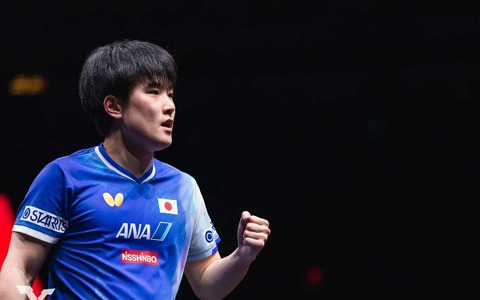 張本智和、モーレゴードと入れ替わり5位に　18歳・松島輝空8位、戸上隼輔19位…TOP100入り日本勢は12選手｜卓球男子世界ランキング（2026年第3週） 画像