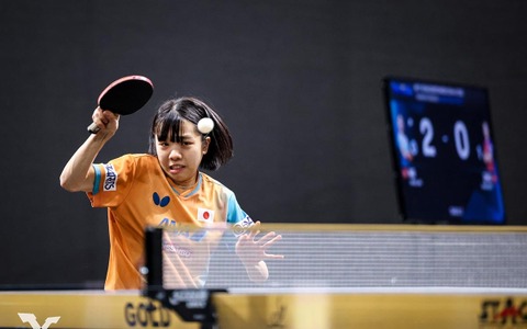 卓球女子の18歳高校生に熱視線「新進気鋭の選手」　公式が注目株に選出の新星は「シニアの舞台で存在感を確立する」【WTTスターコンテンダー・チェンナイ】 画像