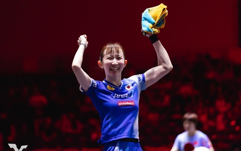 早田ひな、世界5位のサウスポー撃破に明かした想い　触発されたフィギュア金メダリストの存在「私の卓球を見てほしい」【シンガポールスマッシュ】 画像
