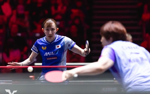 早田ひな、世界5位の蒯曼とのフルゲーム激闘を制し初白星　“日中サウスポー対決”に意地の勝利でベスト8進出【シンガポールスマッシュ】 画像