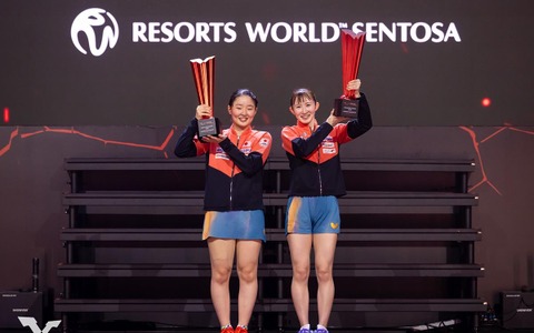 卓球日本女子のWエース“みわひな”ペアが示した存在感　張本美和が語ったロス五輪への重要性「ダブルス種目が大事」【シンガポールスマッシュ】 画像