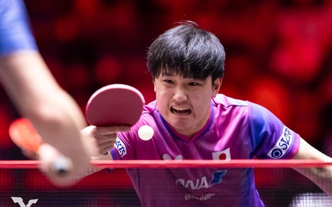 張本智和が5位、松島輝空は8位でトップ10維持　戸上隼輔が20位、1位王楚欽、2位にモーレゴードが上昇｜卓球男子世界ランキング（2026年第10週） 画像