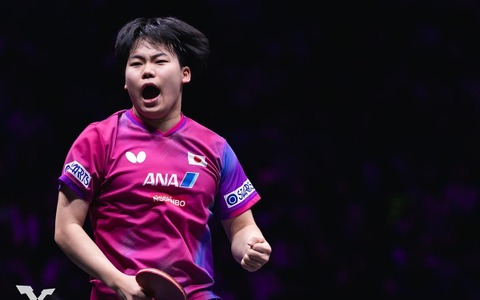 松島輝空、世界王者・王楚欽への雪辱果たし「一番強い選手に勝ててうれしい」　中国撃破のサウスポーが会心勝利に喜び【WTTチャンピオンズ重慶】 画像