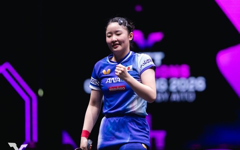 張本美和、大藤沙月を4－1撃破に「早い段階での戦術が大事だった」　注目の同士討ちを制した17歳が初優勝に王手【WTTチャンピオンズ重慶】 画像