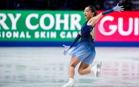 「自分らしい滑りができた」坂本花織、現役最後の大会で首位発進　“同期”アンバー・グレンとの絆にも言及【世界フィギュア】 画像