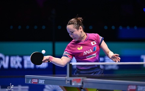 伊藤美誠、ルーマニアの36歳サウスポーに圧巻ストレート　2大会連続メダルへ、快勝で決勝トーナメント進出【ITTF男女ワールドカップ】 画像