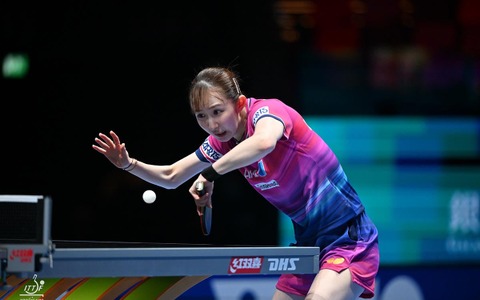 早田ひな、初対戦の中国19歳とのラリー勝負に屈し1－3敗戦　上位進出狙ったサウスポーエースが決勝T進出逃す【ITTF男女ワールドカップ】 画像