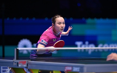 伊藤美誠、世界2位・王曼昱にストレート負けでベスト8進出ならず　2大会連続のメダル狙うも16強で終戦【ITTF男女ワールドカップ】 画像