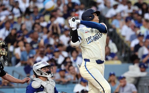 【MLB】大谷翔平「1番DH」スタメン　初対決の若手右腕から4試合ぶり“4号アーチ”なるか、44試合連続出塁継続中 画像