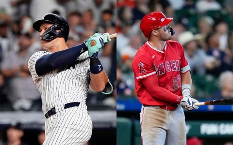 【MLB】レジェンド競演、ジャッジとトラウト“1試合2本塁打”で圧巻のパフォーマンス　壮絶な打撃戦を制したのは…… 画像