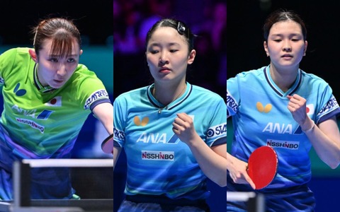 卓球日本女子55年ぶり頂点へ　張本美和＆早田ひなのWエースが軸の新布陣　カットマン・橋本帆乃香の“ジョーカー起用”が鍵【世界卓球2026】 画像