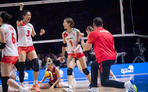 バレー女子日本代表、佐藤淑乃＆和田由紀子が振り返るドイツ撃破　初出場の山口真季は「ブロックで取れたのがうれしい」【VNL2026】 画像