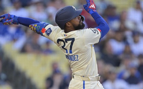 【MLB】T・ヘルナンデス復帰で熾烈なド軍の左翼手争い　地元メディアが33歳の状態に太鼓判「鋭い動きで大きな手応え」 画像